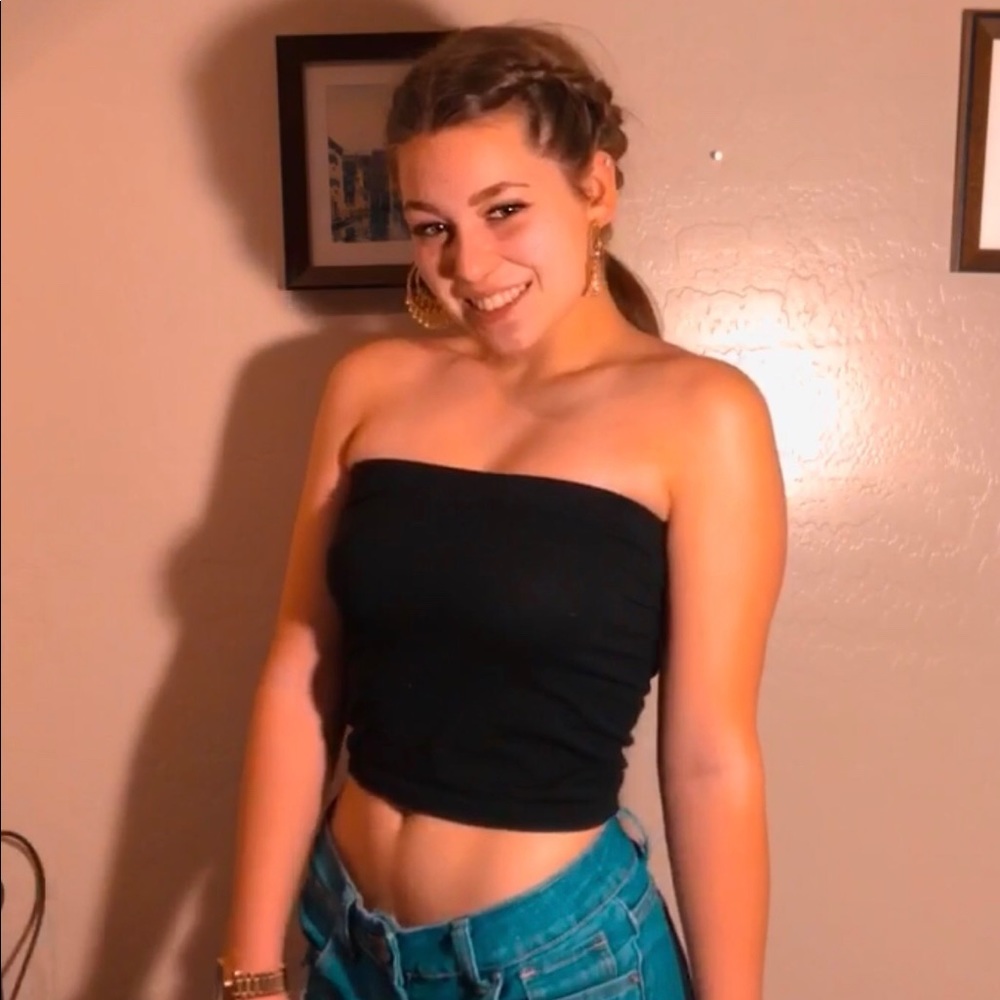 Black tube top